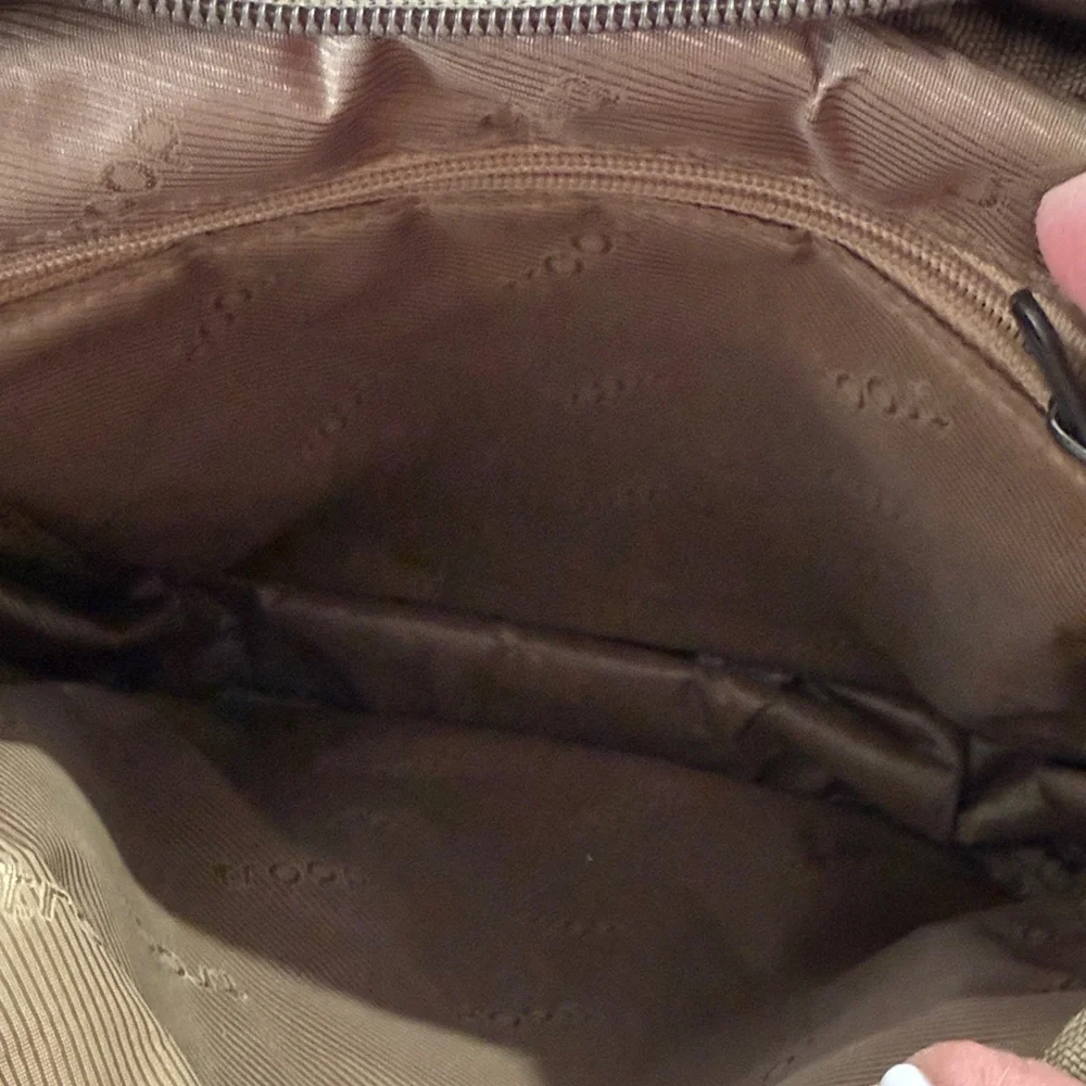 Troop London Men's Tan Canvas Messenger Bag